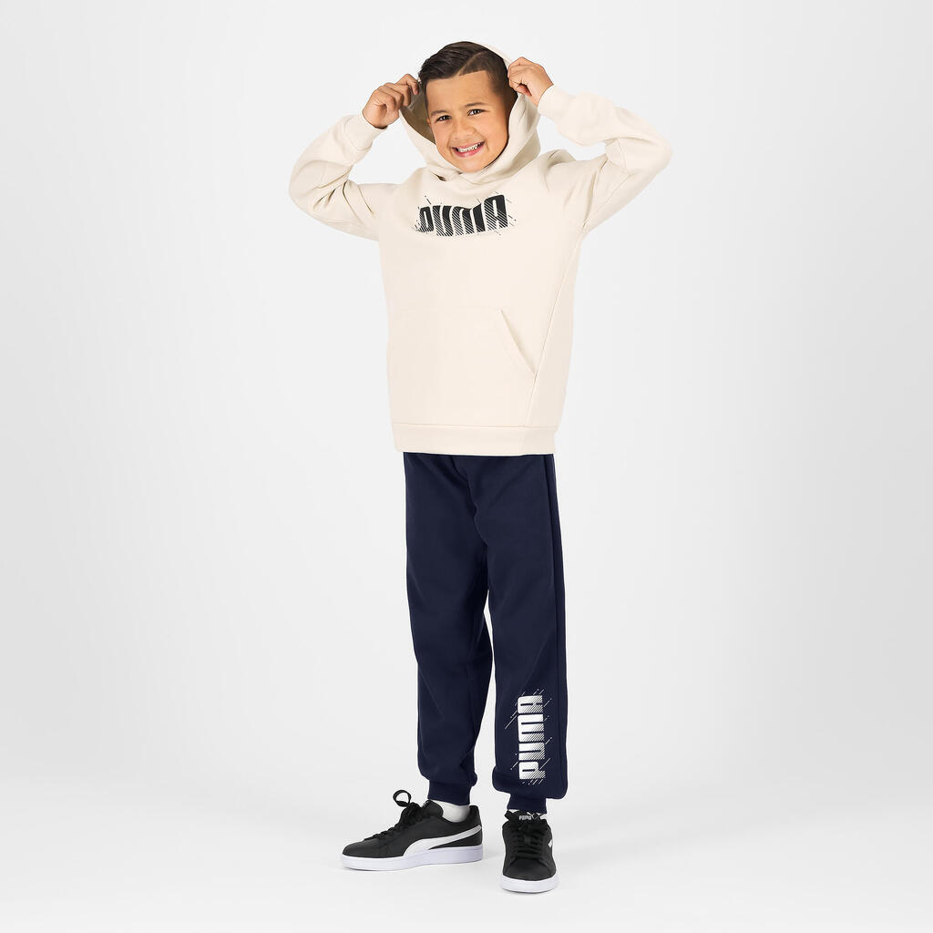 Kids' Jogging Bottoms - Navy Blue Print